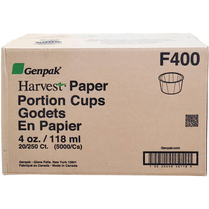 Genpak - Portion Cups - Paper - 4 oz - F400 - Eagle Global Solution