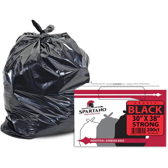 Spartano - Garbage Bags - Strong - Black - 30"x38" - Eagle Global Solution