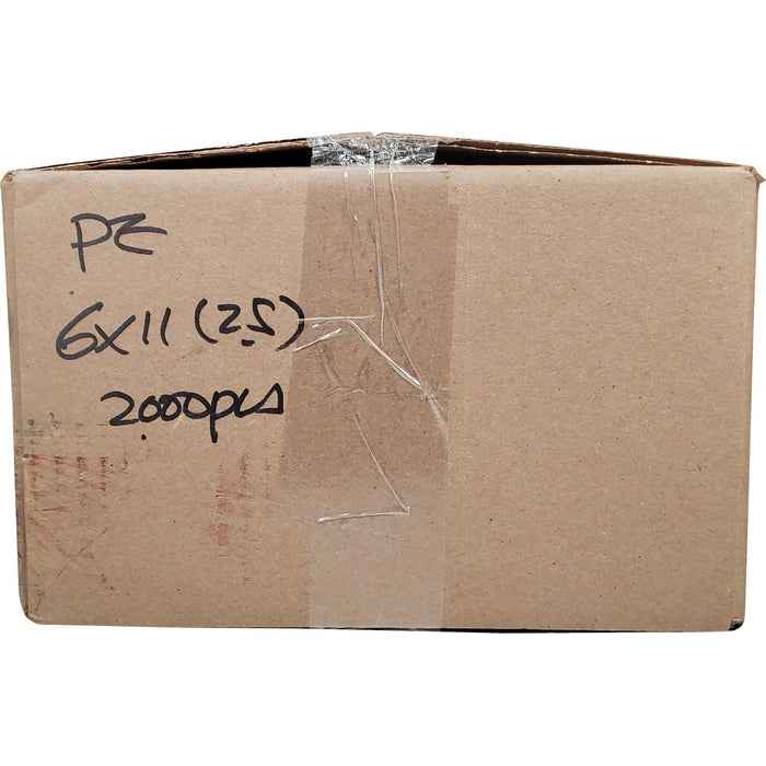 6"x11" - Plastic Bags - P.E. - 2.5 mil