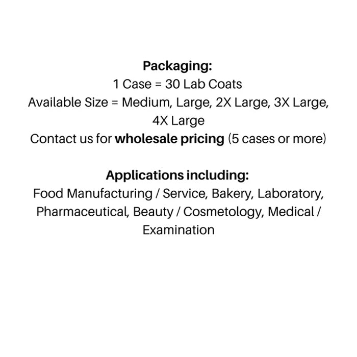 Polypropylene Labcoats, 50 / Case - Eagle Global Solution