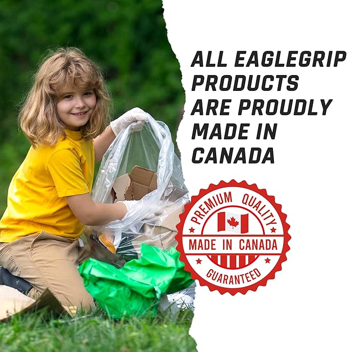 Clear Gallon Trash Bags Heavy Duty - 2.0 MIL Thick (equiv) - 38" x 58" - Garbage Bags for Contractors, Lawn, Leaf, Yard Waste, Commercial, Kitchen, Industrial, Construction (Pack of 50)