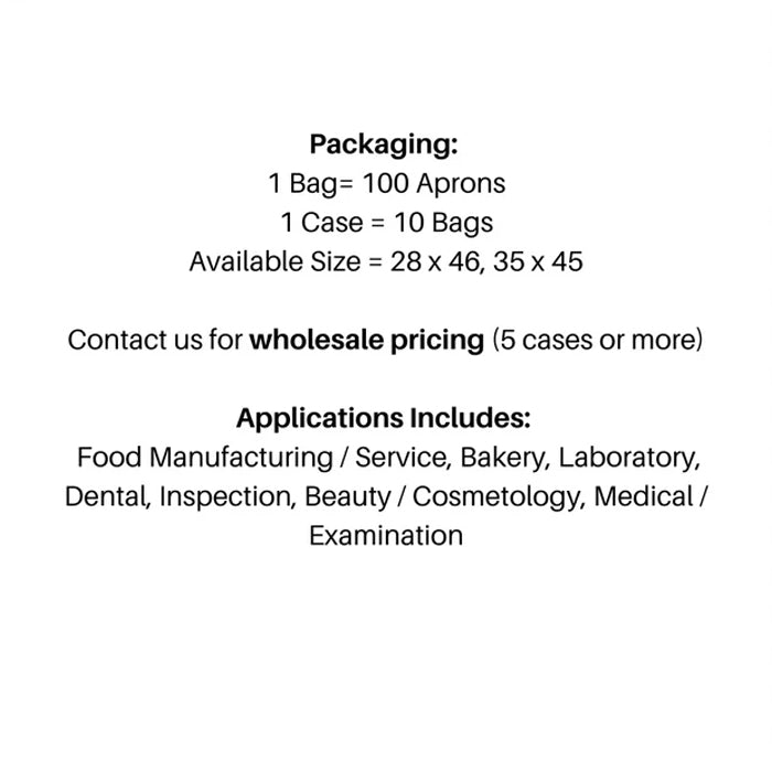 Blue Disposable Poly Aprons - Eagle Global Solution