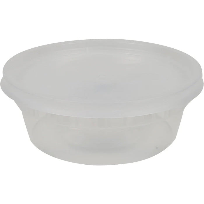 Value+ - 8oz Round Deli Container w/Lids - Eagle Global Solution