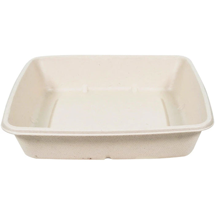 Eco-Craze/Rhino - 1000ml Square Natural Pulp Box - CS1000 - Eagle Global Solution