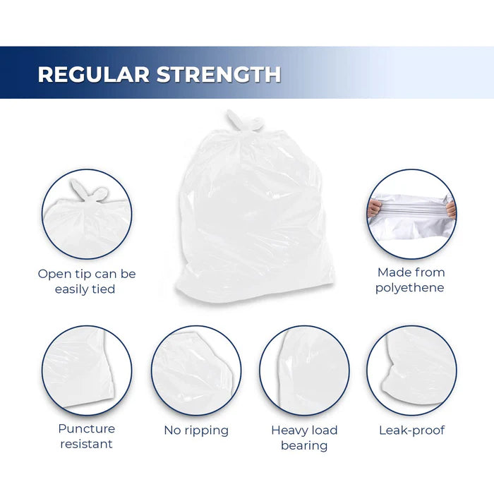 Spartano - Garbage Bags - Regular - White - 20"x22" - Eagle Global Solution