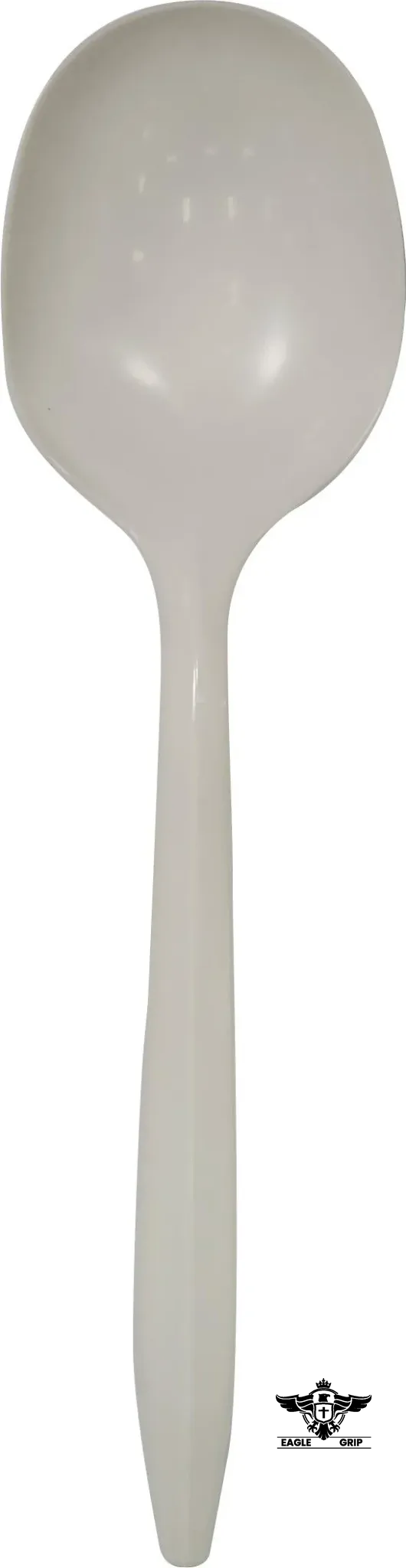 Eagle Grip - Plastic Soup Spoons - White - Bulk - B1004
