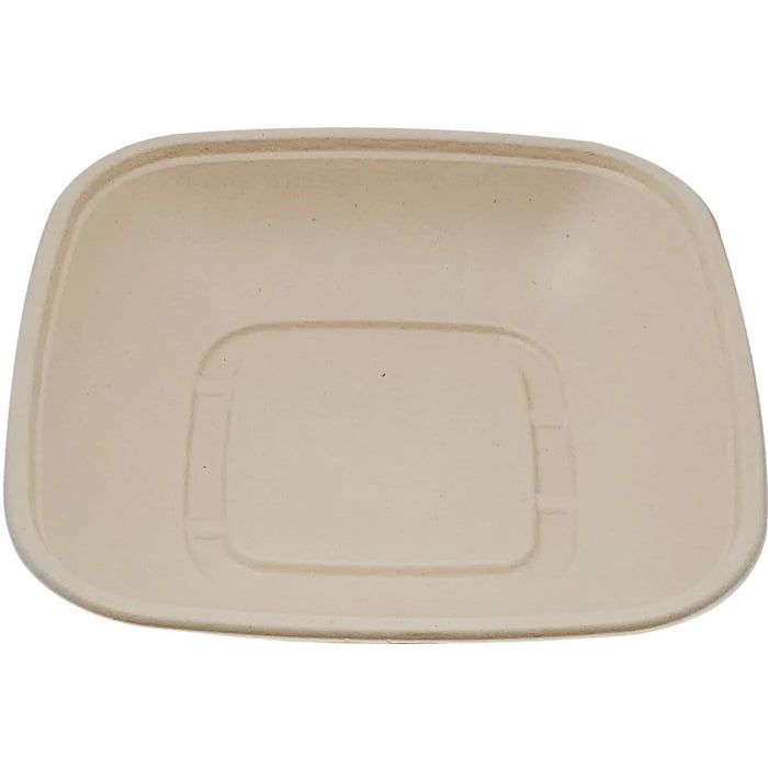 Eco-Craze - 32 oz Natural Pulp Square Container - CB32B - Eagle Global Solution