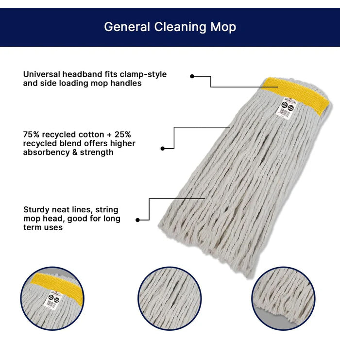 Spartano - 24oz White Synthetic Cut-End Mop Head - 3088 - Eagle Global Solution