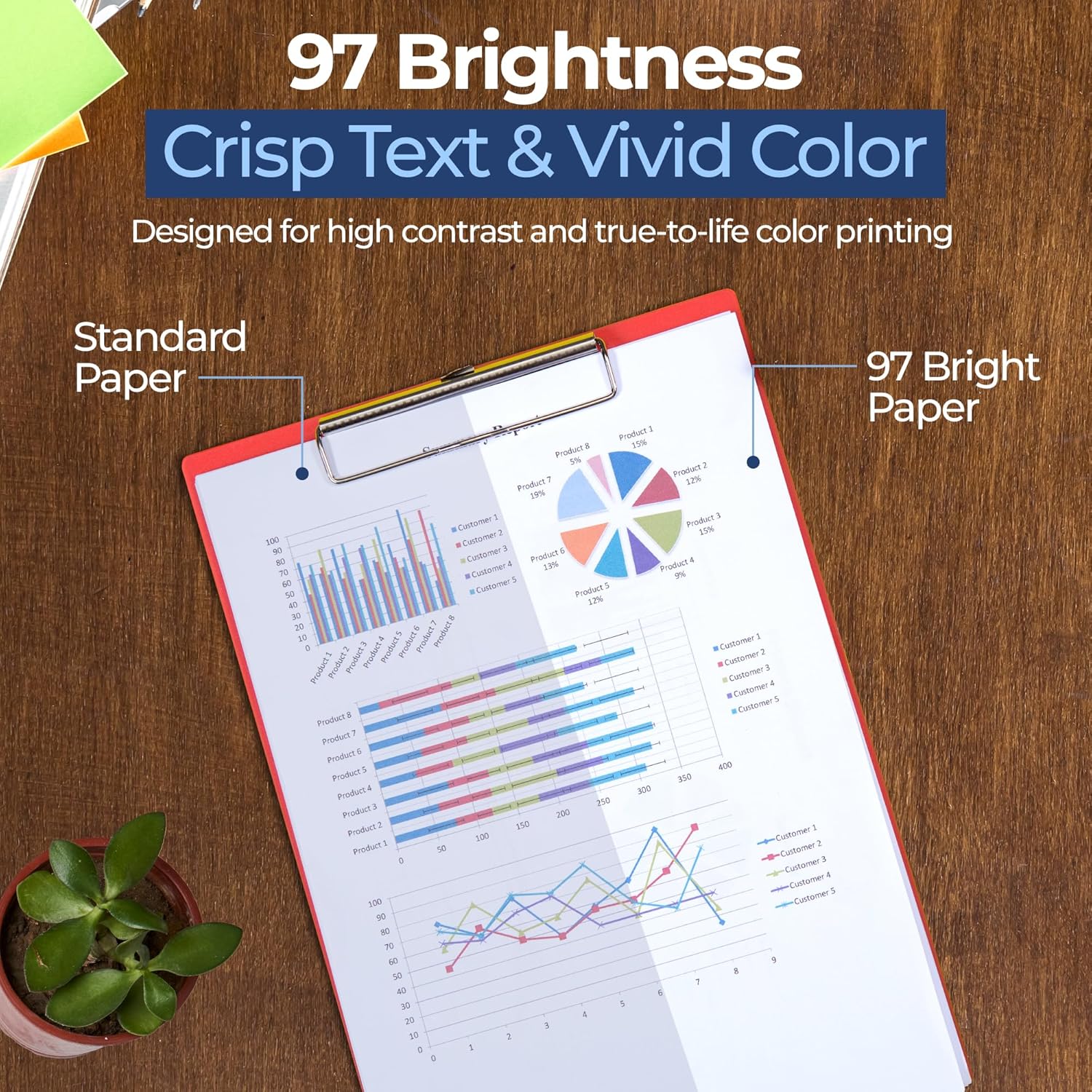 Excellent Copy Paper, 20 lb, Letter Size 8.5” x 11”, 97 Brightness, 2500 Sheets (5 Pack) – 75 GSM Printer Paper for Laser, Inkjet, Copier & Fax – Jam-Free, Smooth Surface, PEFC Certified.