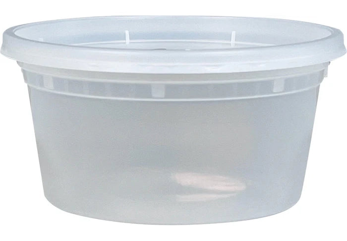 Value+ - 12oz Round Deli Container w/Lids - Eagle Global Solution