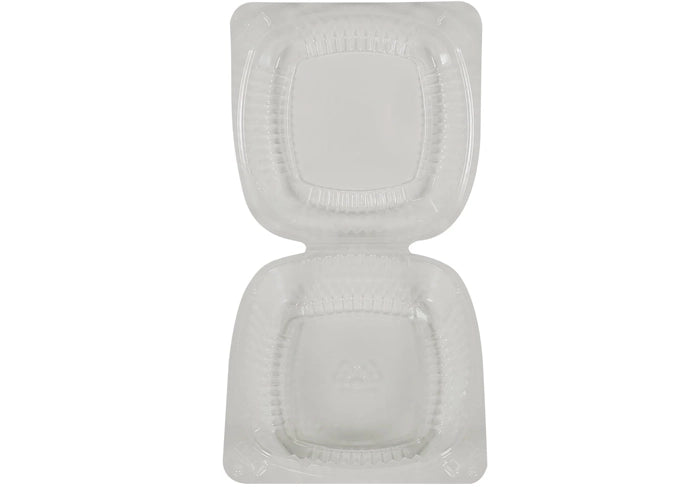 Pactiv - 5" Hinged Plastic Container - Clear - 5 1/4x5 1/4x2 1/2 - YC18-1050 - Eagle Global Solution