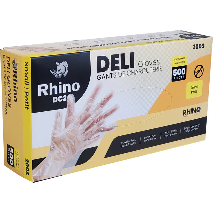 Rhino - DC2 - Clear Deli Gloves - Small - 200S - Eagle Global Solution