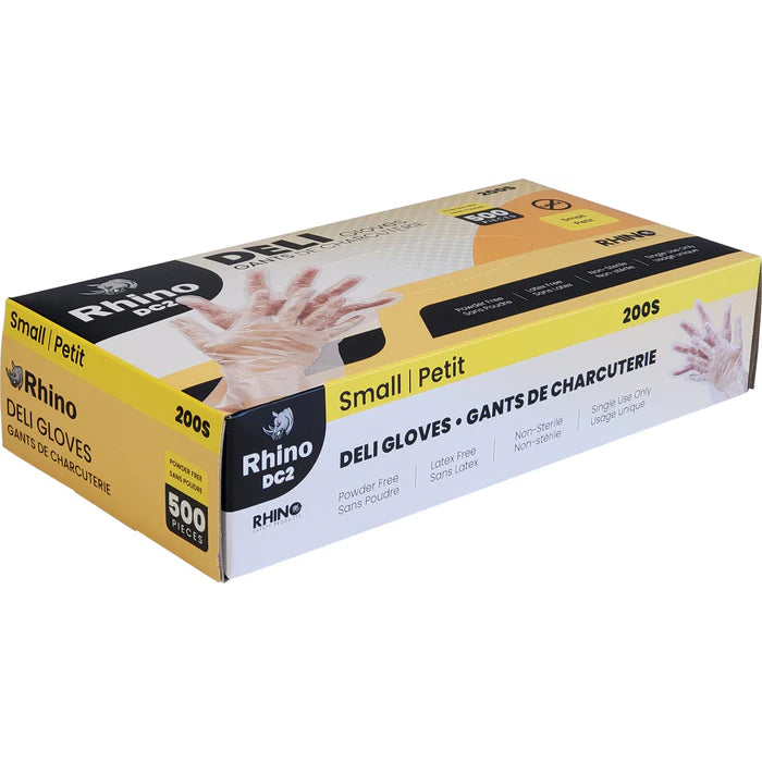 Rhino - DC2 - Clear Deli Gloves - Small - 200S - Eagle Global Solution