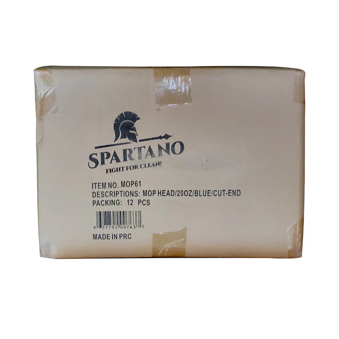 Spartano - (3097) - 20oz Blue Synthetic Cut-End Mop Head - Eagle Global Solution