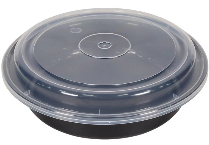 Maple - 8" Plastic Container Set Black - Eagle Global Solution