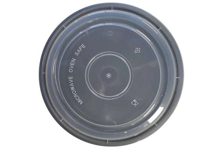 Value+ - 9" Round White Plastic Container - Eagle Global Solution