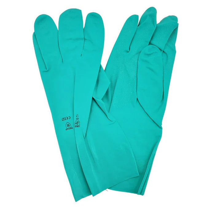 Work-Eze - 13" Nitrile Gloves - Large - Green - Eagle Global Solution
