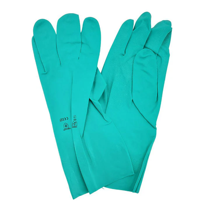 Work-Eze - 13" Nitrile Gloves - X-Large - Green - Eagle Global Solution