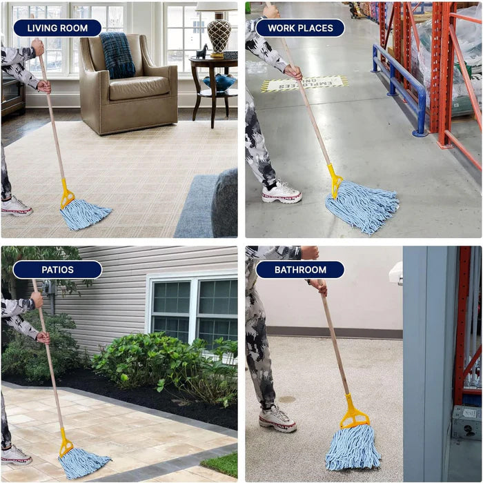 Spartano - 16oz Blue Synthetic Cut-End Mop Head - 3096 - Eagle Global Solution