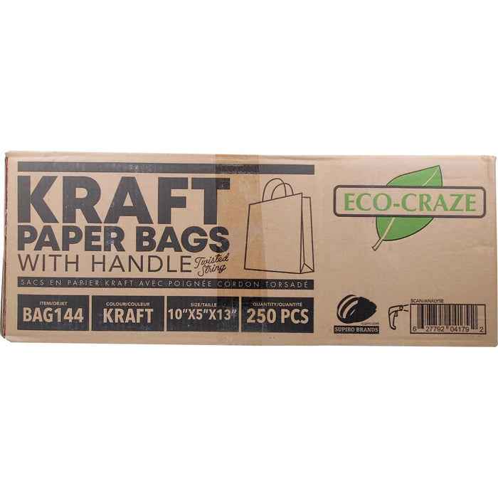 Eco-Craze - 10x5x13 Kraft Paper Bag - Twisted Handle
