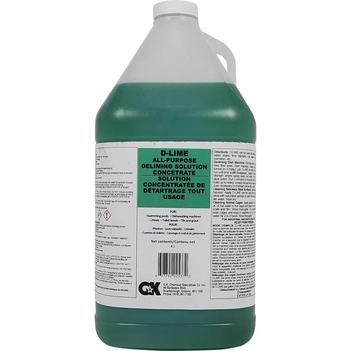 D-Lime - All Purpose Deliming Solution Concentrate - Eagle Global Solution