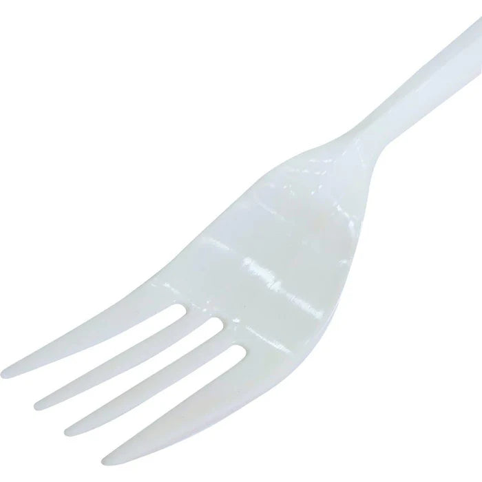 Eagle Grip - Plastic Forks - White - Bulk - B1001