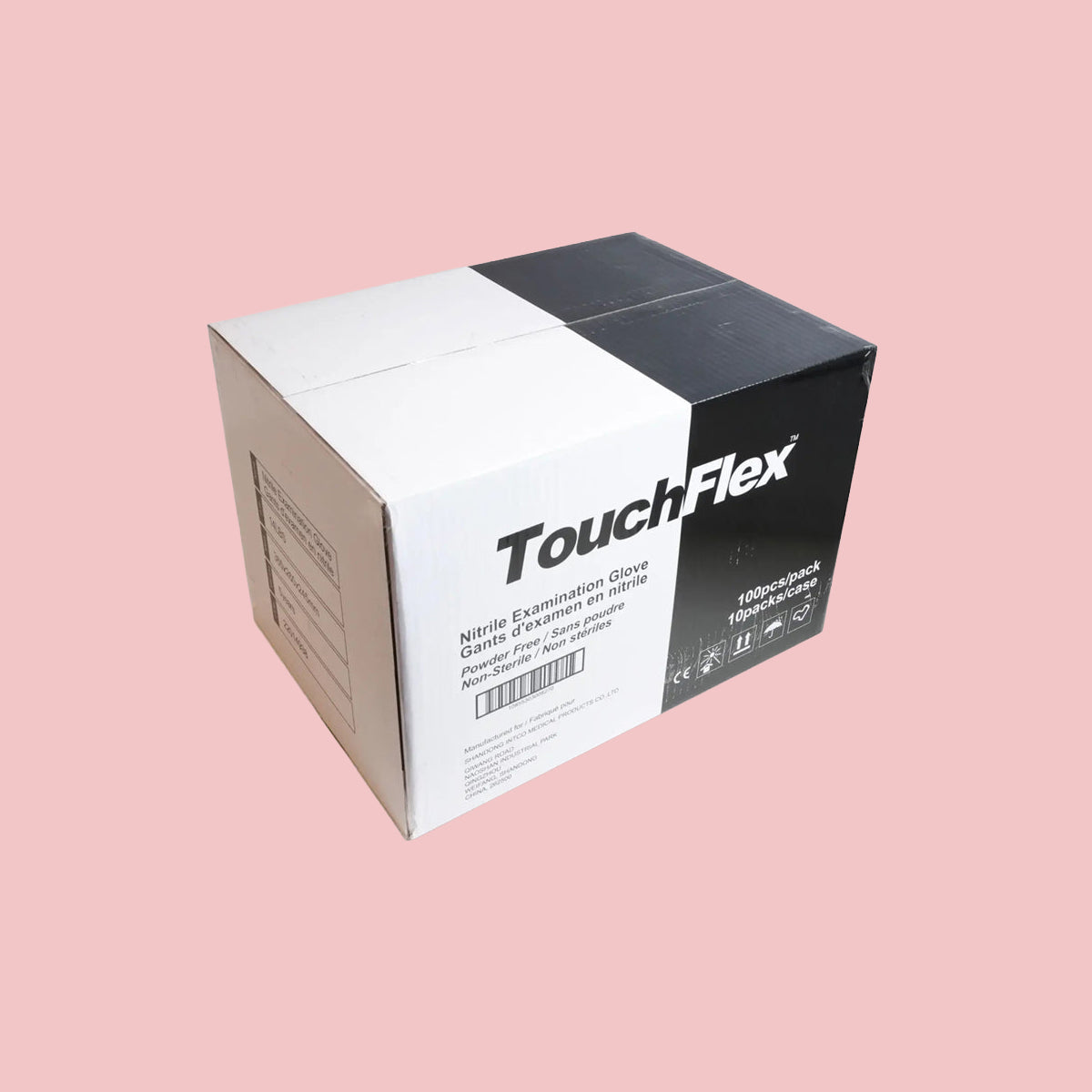 TouchFlex Medical Nitrile Powder-Free Examination Gloves (5mil) (Black)